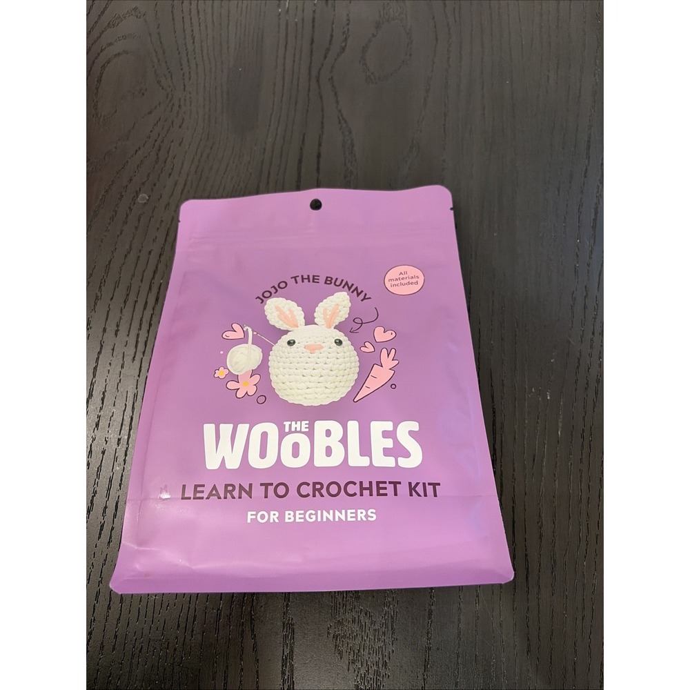 The Woobles Jojo The Bunny Rabbit Learn To Crochet Kit for Beginners New Sealed